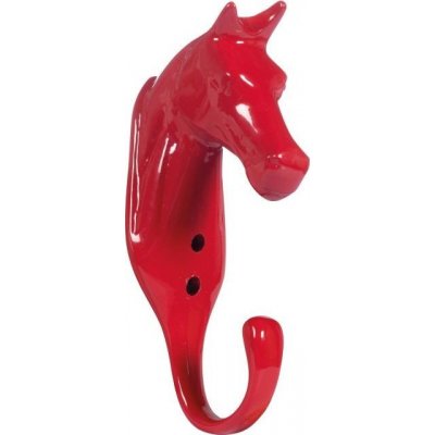 HKM Věšák ve tvaru hlavy koně red – Zboží Mobilmania
