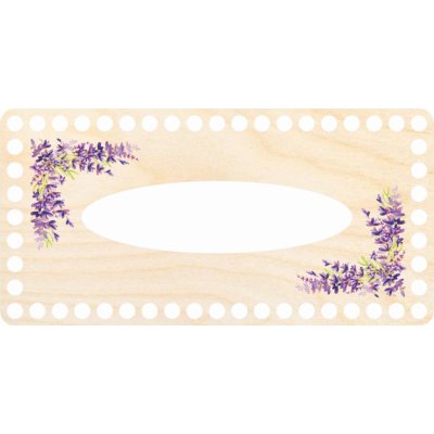 Woody Crafts Víko na kapesníky - obdélník 24 x 12 cm ,Provence – Sleviste.cz