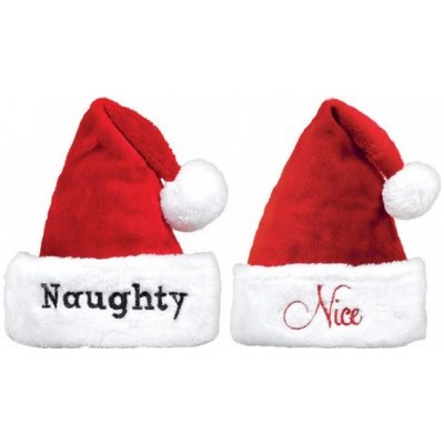 Amscan Vánoční čepice Naughty / Nice 2 ks