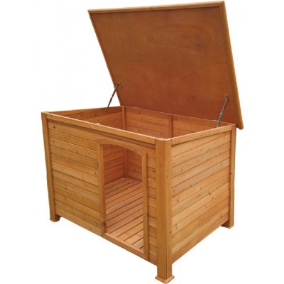 MacHook Psí bouda FLAT dřevěná 127 x 95 x 95 cm – Zboží Dáma