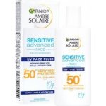 Garnier Ambre Solaire Sensitive Advanced Face SPF50+ krém na obličej s kyselinou hyaluronovou 40 ml – Zboží Dáma