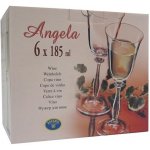 Crystalex Sklenice na víno ANGELA 185ml 6ks – Zboží Dáma