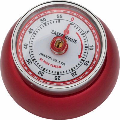 Zassenhaus SPEED Retro magnetická kuchyňská minutka metalicky červená – Zboží Dáma