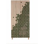 Hanah Home Kikos III 90 cm dub sonoma/zelená – Zboží Dáma