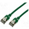 síťový kabel Logilink CQ9015S Patch, U/FTP, 6a, lanko, Cu, elastomer termoplastický TPE