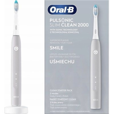 Oral-B Pulsonic Slim Clean 2000 Grey – Sleviste.cz