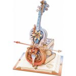 Robotime Rokr Drevené mechanické 3D puzzle Čarovné violončelo 199 ks – Sleviste.cz