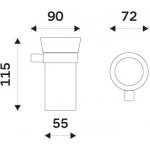 NIMCO Držák na kartáčky Bormo BR 11058KU-26 – Hledejceny.cz