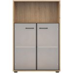 SPACE OFFICE vitrína REG2W/120, dub artisan/černý mat – Hledejceny.cz