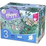 Bellahappy BELLA HAPPY Pleny jednorázové 3 Midi (5-9 kg) 144 ks - Big TOY BOX