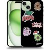 Pouzdro a kryt na mobilní telefon Apple Picasee ULTIMATE CASE MagSafe Apple iPhone 15 Plus - Christmas Stickers