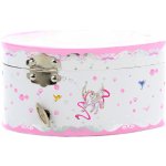 Šperkovnice hrací skříňka srdce s panenkou baletkou na natažení – Zboží Dáma