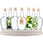 KONESER Sada lahví skleněná lahvička na alkohol s korkem 10 ks x 500ml – Hledejceny.cz
