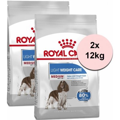 Royal Canin CCN Medium Light Weight Care 2 x 12 kg – Zboží Mobilmania