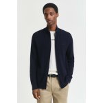 Gant Textured Cotton Merino Cardigan Evening Blue – Zboží Mobilmania