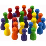 Figurky 24ks 25mm+ 2 kostky společenská hra v sáčku – Zboží Živě