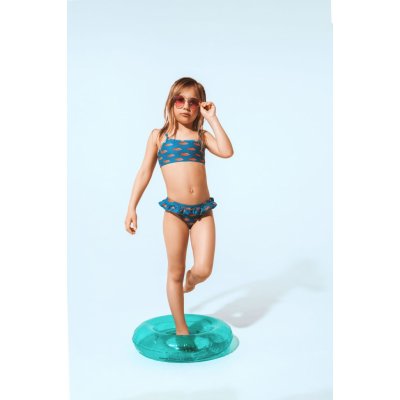 Wouki Dívčí dvoudílné plavky Wai - Turquoise
