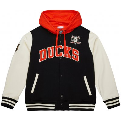 Mitchell & Ness mikina Anaheim Ducks NHL Courtside Fleece Button Front Current Logo – Sleviste.cz