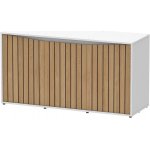 Aquatlantis Splendid 150 skříňka 25/9 bílá/Roble Hera Atlas – Zboží Dáma