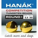 Hanák tungstenové hlavičky Round+ zlatá 3,5 mm 20 ks