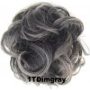 Příčesek do vlasů Girlshow Příčesek - drdol na gumičce 1 T Dim Gray
