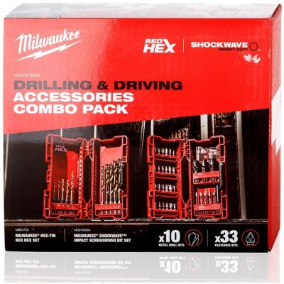 Milwaukee sada bitů a vrtáků Shockwave RED HEX HSS-G 4932478900 – HobbyKompas.cz