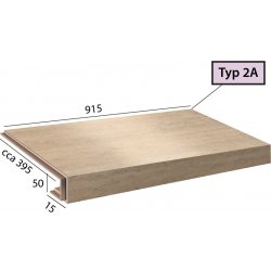 Brased Stoneline Step 2A 1065 Travertin