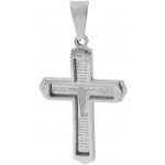 BM Jewellery Přívěsek kříž s nápisy z chirurgické oceli S11212050 – Hledejceny.cz
