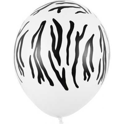 PartyDeco BALÓNKY latexové Zebra 30 cm – Zboží Dáma