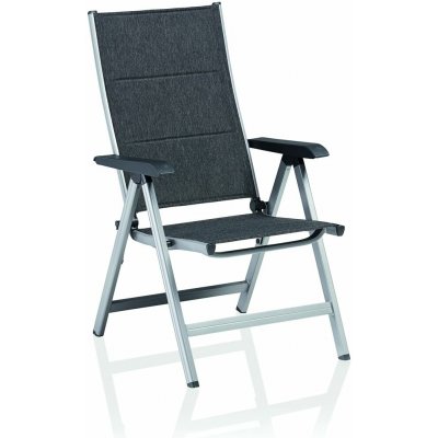 Kettler Basic Plus Padded Polohovací hliníkové křeslo stříbrné/antracit – Hledejceny.cz