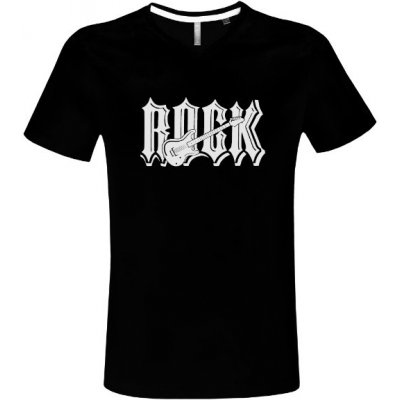 Tričko s potiskem pánské triko pro rockery pánské Černá