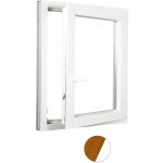 ALUPLAST Plastové okno jednokřídlo dekor/bílé 70x80 Oregon/bílá, Pravé, Dvojsklo – Sleviste.cz