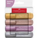 Faber Castell Textliner 1546 4 ks Metallic – Zboží Mobilmania