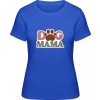 Dámské tričko s potiskem Premium Tričko Nápis Dog Mama Královská