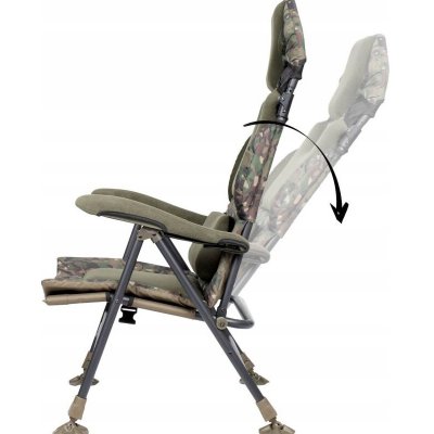 Trakker Křeslo komfortní s područkami Levelite Camo Longback Recliner – Zbozi.Blesk.cz