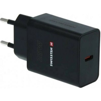Swissten síťový adaptér PD 25W pro iPhone a Samsung (EKO balení) - černý – Hledejceny.cz