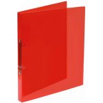 Karton P+P 2 kroužkový pořadač A5 25 mm průhledný červený – Zboží Živě