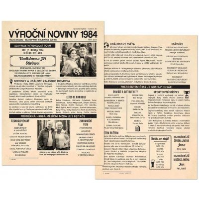 Výroční noviny 1984 - dárek k rubínové svatbě