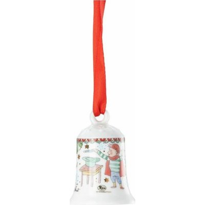 Vánoční porcelánová ozdoba mini zvoneček, Kouzelník, Vánoční radovánky 2025, 7 cm, Rosenthal – Hledejceny.cz
