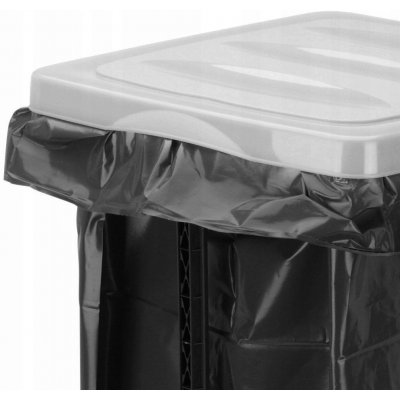 Storage Solutions Odpadkový koš 1 l odstíny šedé a stříbrné