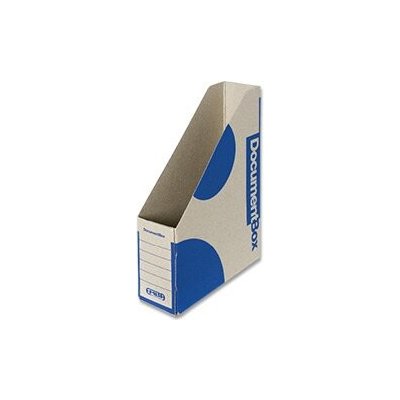 EMBA Magazin Box - kartonový stojan na katalogy - 75 mm, modrý A4