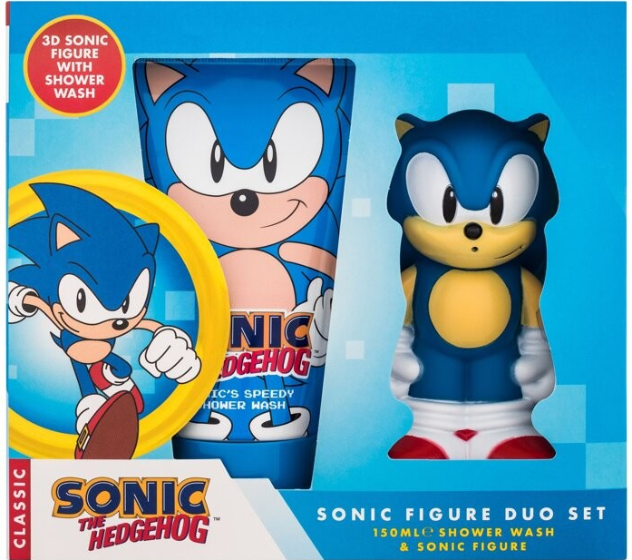 Sonic The Hedgehog Sonic Figure sprchový gel 150 ml + postavička Sonic dárková sada