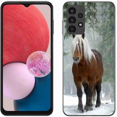 Pouzdro mmCase Gelové Samsung Galaxy A13 4G - kůň v lese