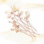 Sada 6 vlásenky se zirkony a perličkami rose gold – Zbozi.Blesk.cz