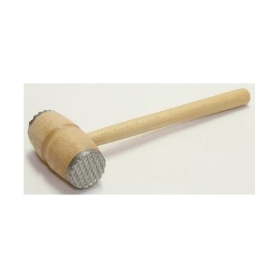 palička na maso, oba konce kov, d4,5x28cm, dřevo – Zboží Dáma