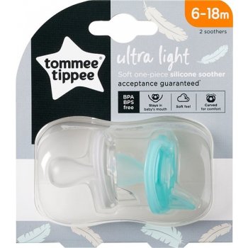 Tommee Tippee šidítko silikon Ultralight 433459TT 2 ks