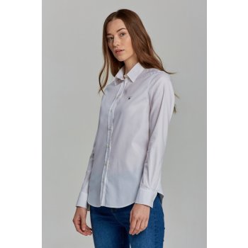 Gant STRETCH OXFORD SOLID bílá