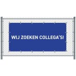 Jansen Display Standardní banner na plot 300 x 140 cm Přijímáme nové zaměstnance holandský modré – Zboží Mobilmania