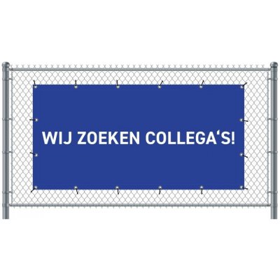 Jansen Display Standardní banner na plot 200 x 100 cm Přijímáme nové zaměstnance holandský modré