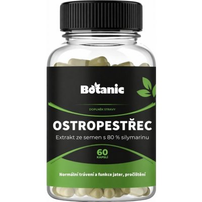 Botanic Ostropestřec Extrakt ze semen s 80 % silymarinu 60 kapslí – Hledejceny.cz